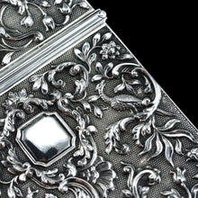 Load image into Gallery viewer, Antique Georgian Solid Silver Card Case with Gorgeous Decorations - Joseph Willmore 1836