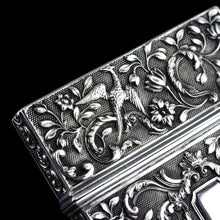 Load image into Gallery viewer, Antique Georgian Solid Silver Card Case with Gorgeous Decorations - Joseph Willmore 1836