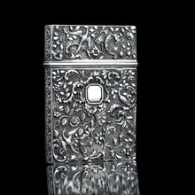 Load image into Gallery viewer, Antique Georgian Solid Silver Card Case with Gorgeous Decorations - Joseph Willmore 1836