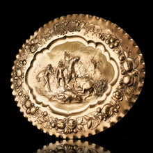 Load image into Gallery viewer, Antique Solid Silver Gilt Charger Sideboard Dish (50cm) with Figural Battle Scene - 19th Century