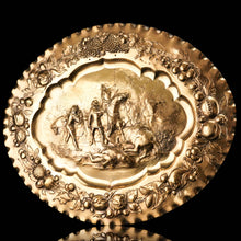 Load image into Gallery viewer, Antique Solid Silver Gilt Charger Sideboard Dish (50cm) with Figural Battle Scene - 19th Century