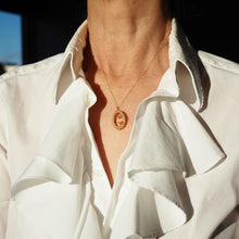 Load image into Gallery viewer, Antique Victorian 15ct Gold Seed Pearl Buckle Pendant Brooch Necklace - c.1890