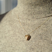 Load image into Gallery viewer, Antique Victorian 18ct Gold Heart Shaped Charm Pendant with Pearl - c.1890