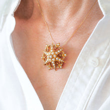 Load image into Gallery viewer, Antique Victorian 18ct Gold Diamond Pearl Star Necklace/Pendant/Brooch - c.1890