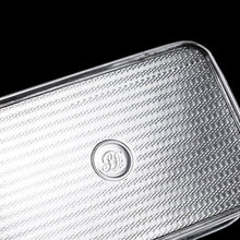 Load image into Gallery viewer, Large Antique Georgian Solid Silver Snuff Box with Engine Turned Motifs - London 1814