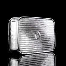 Load image into Gallery viewer, Large Antique Georgian Solid Silver Snuff Box with Engine Turned Motifs - London 1814