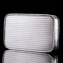 Load image into Gallery viewer, Large Antique Georgian Solid Silver Snuff Box with Engine Turned Motifs - London 1814