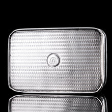 Load image into Gallery viewer, Large Antique Georgian Solid Silver Snuff Box with Engine Turned Motifs - London 1814