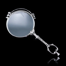 Load image into Gallery viewer, Antique Platinum Diamond Lorgnette Art Deco Opera Glasses - c.1920