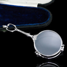 Load image into Gallery viewer, Antique Platinum Diamond Lorgnette Art Deco Opera Glasses - c.1920
