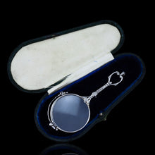 Load image into Gallery viewer, Antique Platinum Diamond Lorgnette Art Deco Opera Glasses - c.1920