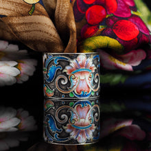 Load image into Gallery viewer, Antique Russian Silver Cloisonne Enamel Scarf/Napkin Ring - c.1900