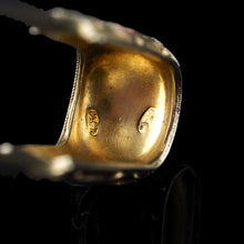 Load image into Gallery viewer, Antique Russian Silver Enamel Sugar Tongs Cloisonne- Maria Semenova c.1900 - Artisan Antiques