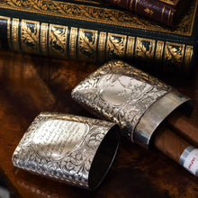 Load image into Gallery viewer, Antique Victorian Silver Cigar/Cheroot Case Profusely Engraved - Nathaniel Mills 1840