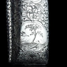 Load image into Gallery viewer, Antique Victorian Silver Cigar/Cheroot Case Profusely Engraved - Nathaniel Mills 1840