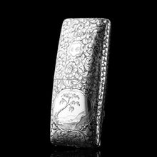 Load image into Gallery viewer, Antique Victorian Silver Cigar/Cheroot Case Profusely Engraved - Nathaniel Mills 1840
