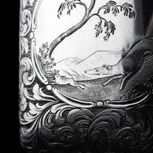 Load image into Gallery viewer, Antique Victorian Silver Cigar/Cheroot Case Profusely Engraved - Nathaniel Mills 1840