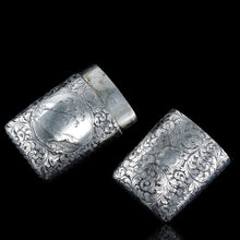 Load image into Gallery viewer, Antique Victorian Silver Cigar/Cheroot Case Profusely Engraved - Nathaniel Mills 1840