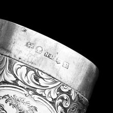 Load image into Gallery viewer, Antique Victorian Silver Cigar/Cheroot Case Profusely Engraved - Nathaniel Mills 1840