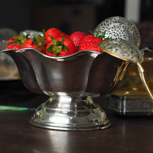 Load image into Gallery viewer, Antique Solid Silver Bowl Flared/Floral Design - Austro Hungarian c.1880