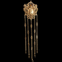 Load image into Gallery viewer, Antique Victorian Silver Gilt Chatelaine Rococo Decorations - c.1860