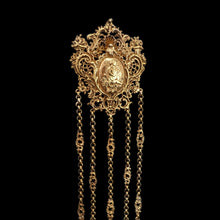 Load image into Gallery viewer, Antique Victorian Silver Gilt Chatelaine Rococo Decorations - c.1860