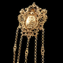 Load image into Gallery viewer, Antique Victorian Silver Gilt Chatelaine Rococo Decorations - c.1860