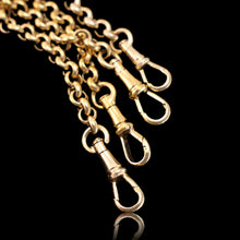 Load image into Gallery viewer, Antique Victorian Silver Gilt Chatelaine Rococo Decorations - c.1860