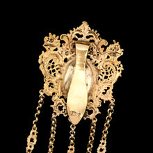 Load image into Gallery viewer, Antique Victorian Silver Gilt Chatelaine Rococo Decorations - c.1860