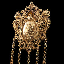 Load image into Gallery viewer, Antique Victorian Silver Gilt Chatelaine Rococo Decorations - c.1860
