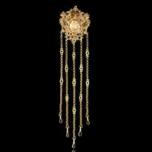 Load image into Gallery viewer, Antique Victorian Silver Gilt Chatelaine Rococo Decorations - c.1860