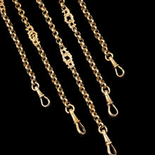 Load image into Gallery viewer, Antique Victorian Silver Gilt Chatelaine Rococo Decorations - c.1860