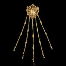 Load image into Gallery viewer, Antique Victorian Silver Gilt Chatelaine Rococo Decorations - c.1860