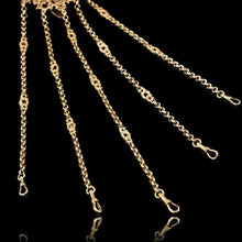 Load image into Gallery viewer, Antique Victorian Silver Gilt Chatelaine Rococo Decorations - c.1860