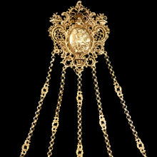 Load image into Gallery viewer, Antique Victorian Silver Gilt Chatelaine Rococo Decorations - c.1860