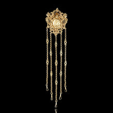 Load image into Gallery viewer, Antique Victorian Silver Gilt Chatelaine Rococo Decorations - c.1860