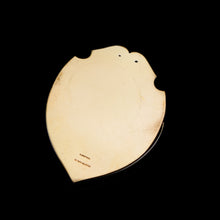 Load image into Gallery viewer, Antique Solid Silver Gilt Pink Enamel Guilloche Large Paper Clip - c.1880