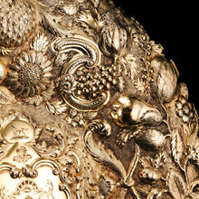 Load image into Gallery viewer, Magnificent Antique Solid Silver Gilt Charger/Sideboard Dish Baronet Coat of Arms - London 1809