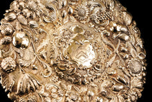 Load image into Gallery viewer, Magnificent Antique Solid Silver Gilt Charger/Sideboard Dish Baronet Coat of Arms - London 1809