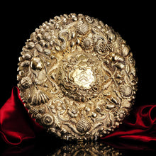 Load image into Gallery viewer, Magnificent Antique Solid Silver Gilt Charger/Sideboard Dish Baronet Coat of Arms - London 1809