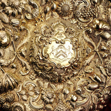 Load image into Gallery viewer, Magnificent Antique Solid Silver Gilt Charger/Sideboard Dish Baronet Coat of Arms - London 1809
