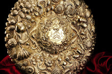 Load image into Gallery viewer, Magnificent Antique Solid Silver Gilt Charger/Sideboard Dish Baronet Coat of Arms - London 1809