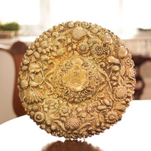 Load image into Gallery viewer, Magnificent Antique Solid Silver Gilt Charger/Sideboard Dish Baronet Coat of Arms - London 1809