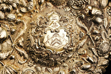 Load image into Gallery viewer, Magnificent Antique Solid Silver Gilt Charger/Sideboard Dish Baronet Coat of Arms - London 1809