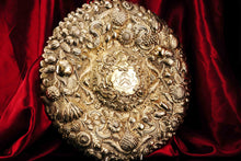 Load image into Gallery viewer, Magnificent Antique Solid Silver Gilt Charger/Sideboard Dish Baronet Coat of Arms - London 1809