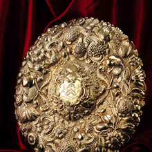Load image into Gallery viewer, Magnificent Antique Solid Silver Gilt Charger/Sideboard Dish Baronet Coat of Arms - London 1809