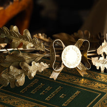 Load image into Gallery viewer, Antique Solid Silver Gilt Crown Foliate Wreath with Laurel/Acorn Leaves - 19th Century