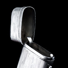 Load image into Gallery viewer, Antique Solid Silver Cigar/Cheroot Case with Reeded Design - Dutch 19th c.