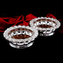 Load image into Gallery viewer, Antique Georgian Solid Silver Wine Coasters/Bottle Holders - Barnards 1829