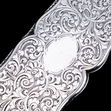 Load image into Gallery viewer, Antique Victorian Solid Silver Snuff Box with Scrolled Acanthus Engravings - Nathaniel Mills 1840